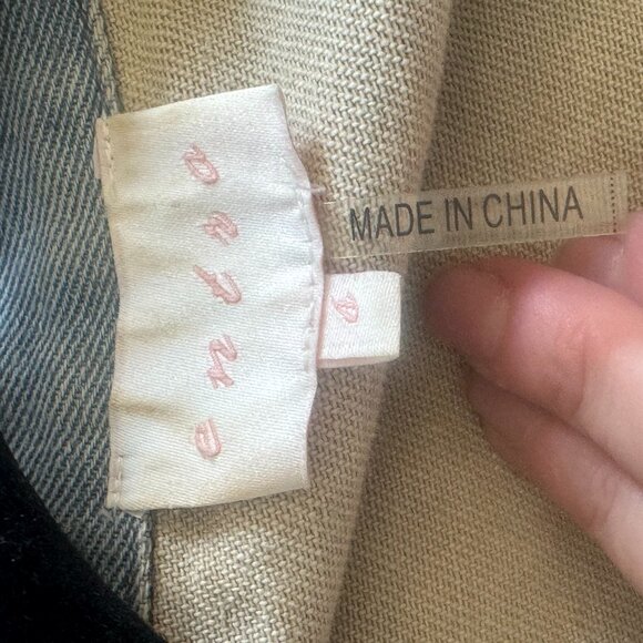 Small Cropped Distressed Jean Jacket with Cheetah Print Accent - Picture 4 of 4